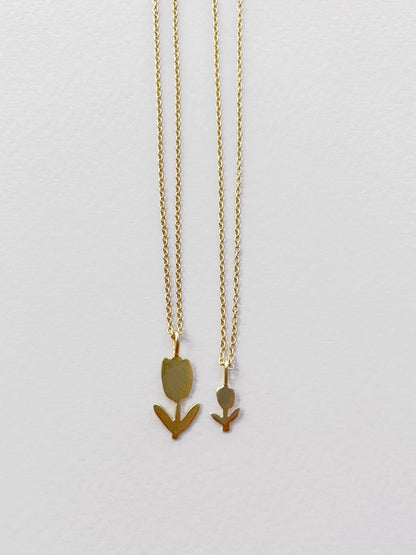 Gold Flower Necklace (Tiny)