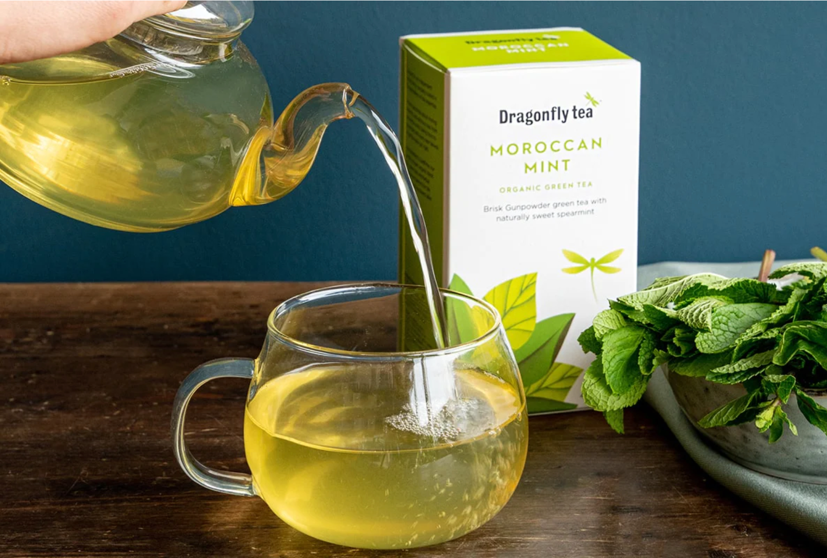 Organic mint tea